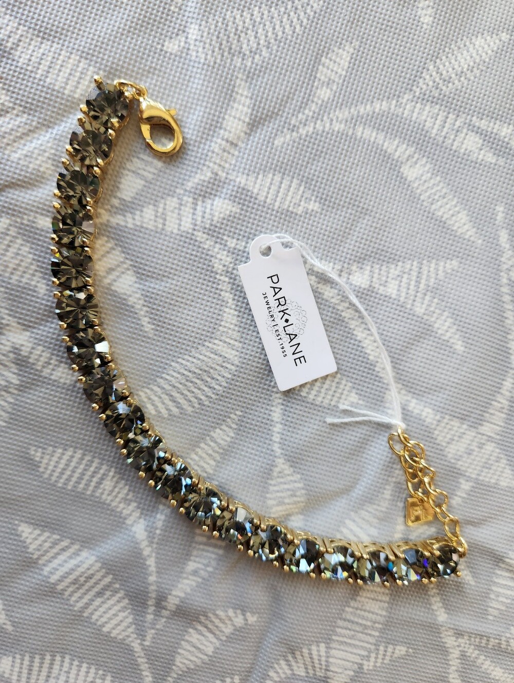 Park Lane Gold Bracelet with Smoky Taupe 3Ct tw